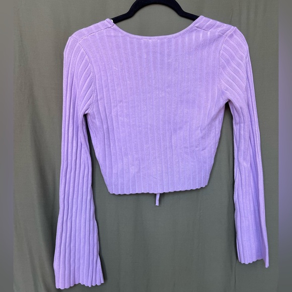 Simons Twik Flare L/S tie up too - Purple - size small - Picture 3 of 3